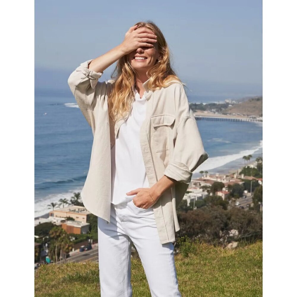 Frank & Eileen Mcloghlin Shirt Jacket In Natural Size X-Small/Small